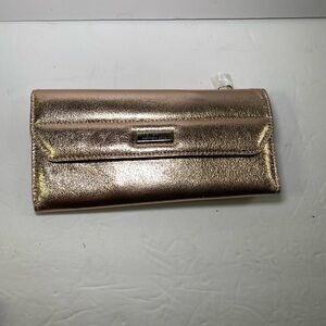Kenneth Cole Reaction Wallet Rose Gold NWOT